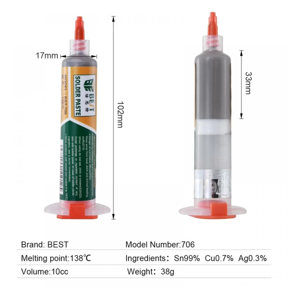 Picture of BEST-706  Solder Paste Welding Solder BGA Flux For Soldering Tool